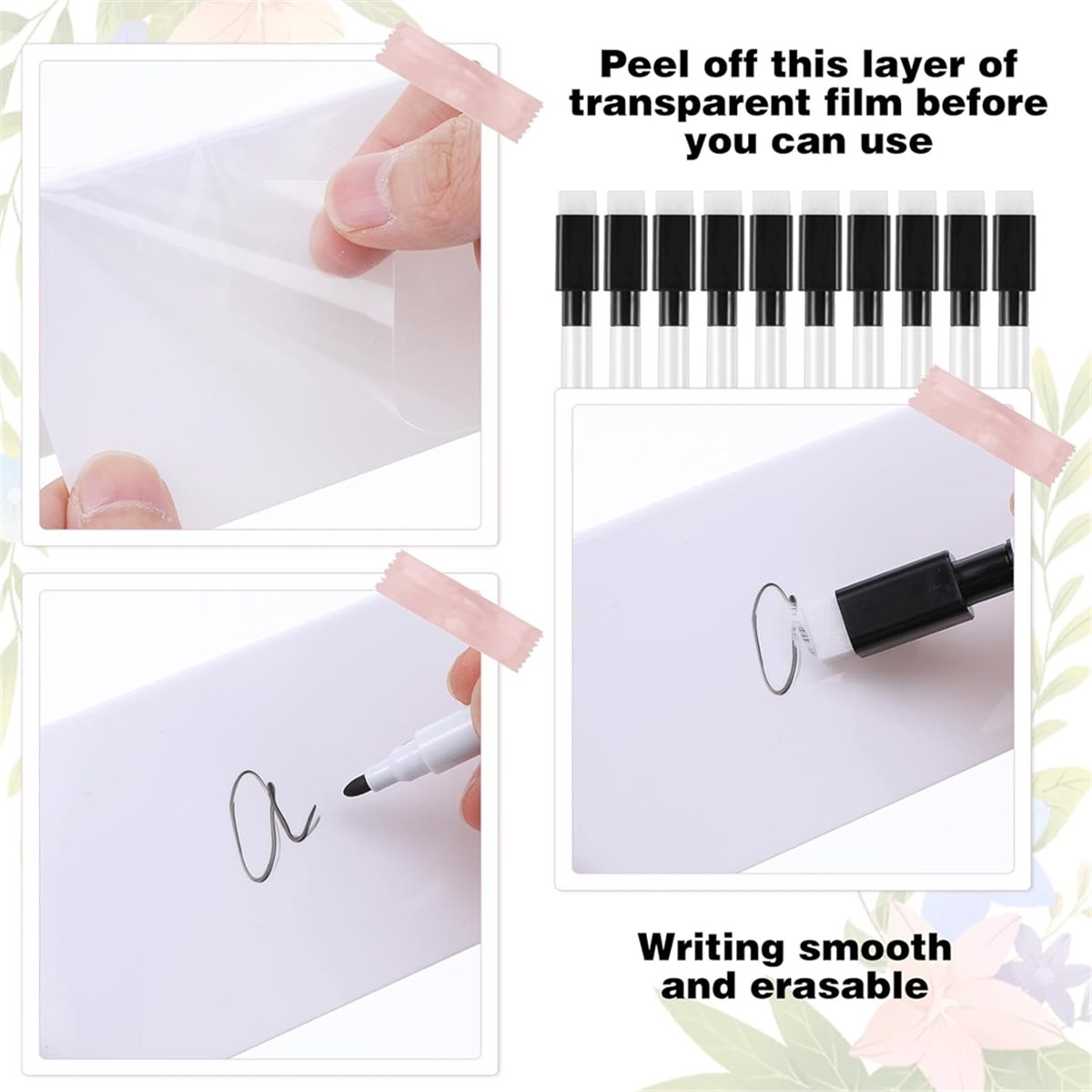 AB09 20 Pcs Dry Erase Name Ten - Desk Name Plate review and price