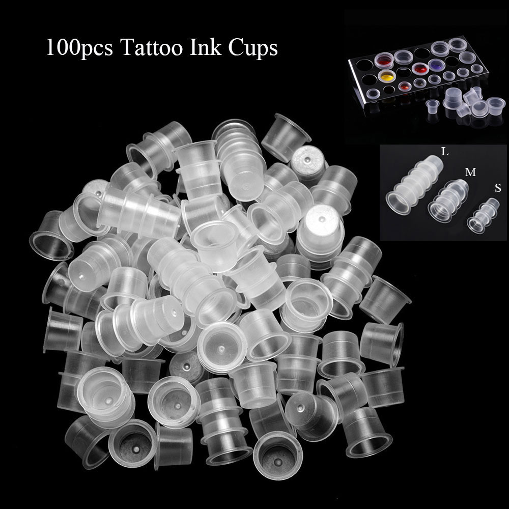 100pcs Transparent Tattoo Pigm - Calligraphy Ink Bottle review and price
