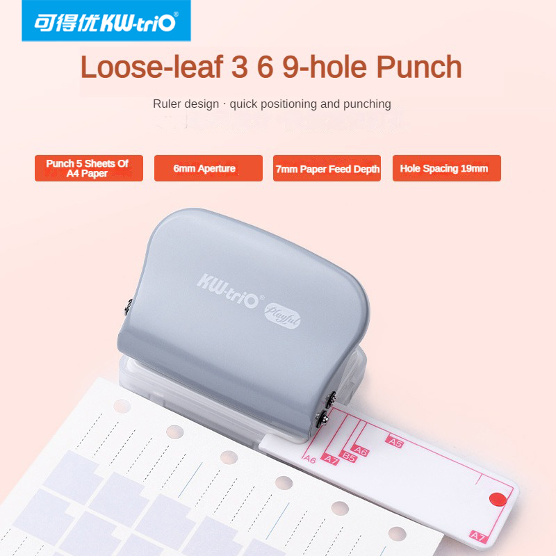 KW-Trio A5 B5 A6 3Hole 6Hole 9 - Paper Punch 3 Hole review and price