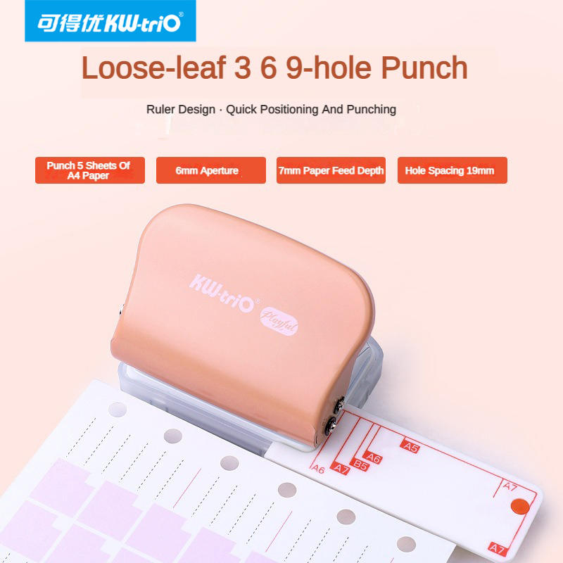 KW-Trio A5 B5 A6 3Hole 6Hole 9 - Paper Punch 3 Hole review and price