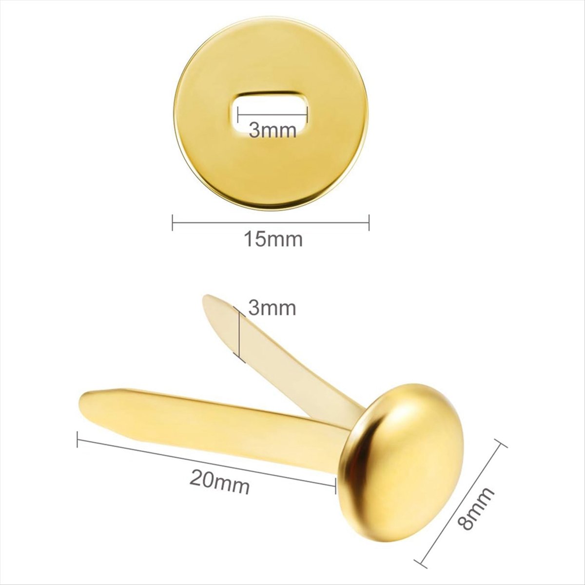 A78I 300 Pieces 3/4 Inch Brass - Paper Punch 3 Hole review and price