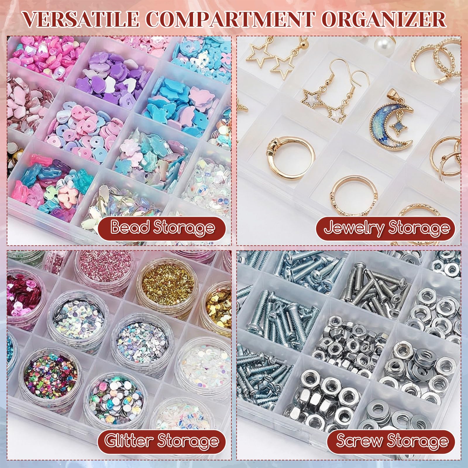 24-Grid Plastic Organizer Box  - Washi Tape Set review and price