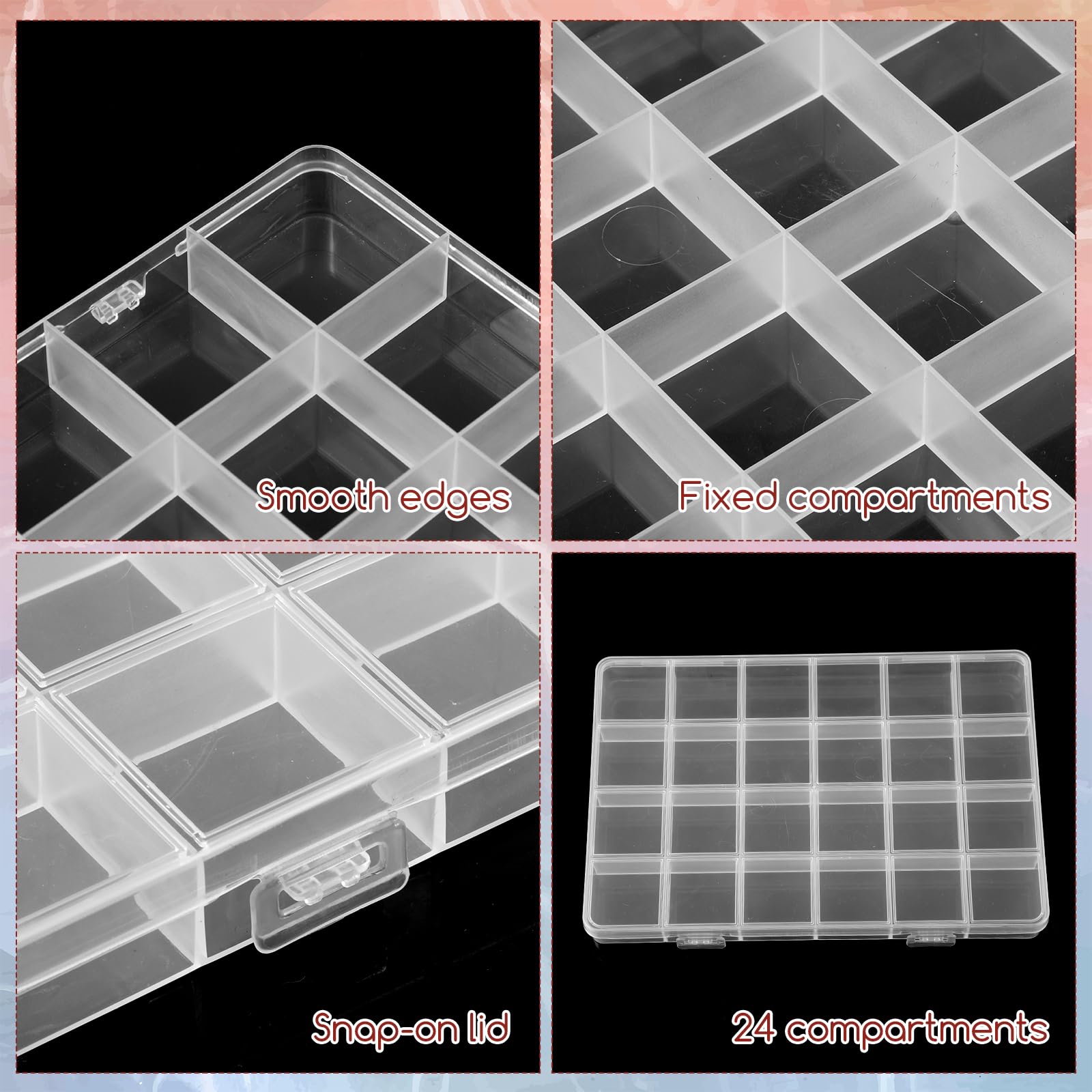 24-Grid Plastic Organizer Box  - Washi Tape Set review and price