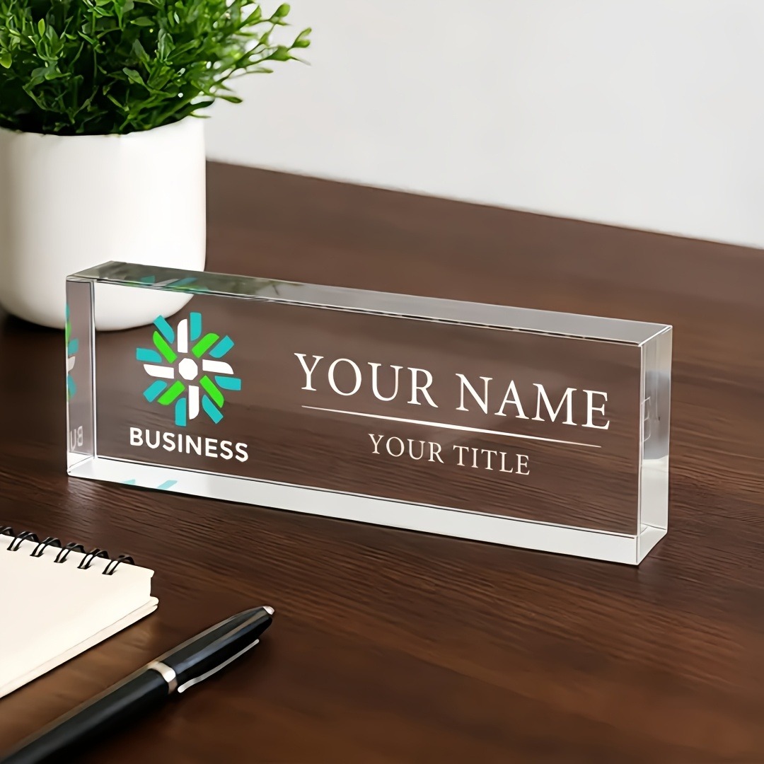 2D Flat Personalized Acrylic D - Desk Name Plate review and price