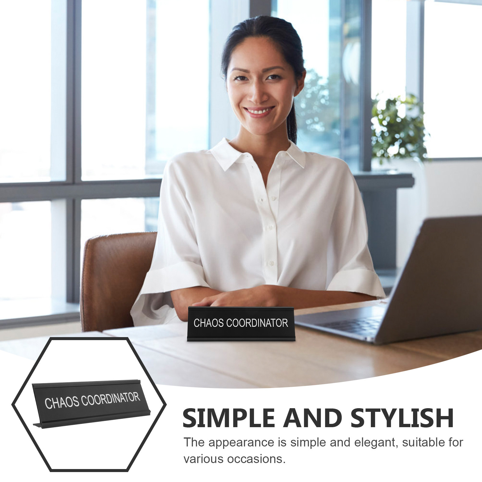 L Shape Aluminum Desk Plaque C - Desk Name Plate review and price