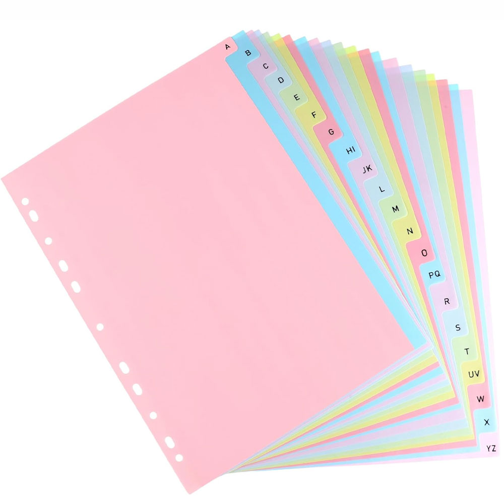 21-Sheet A-Z Alphabet Binder D - Index Tab Divider review and price