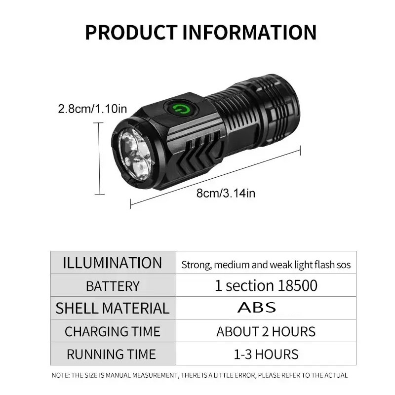 Mini 3LED Flashlight With Pen  - Stationery Supply review and price