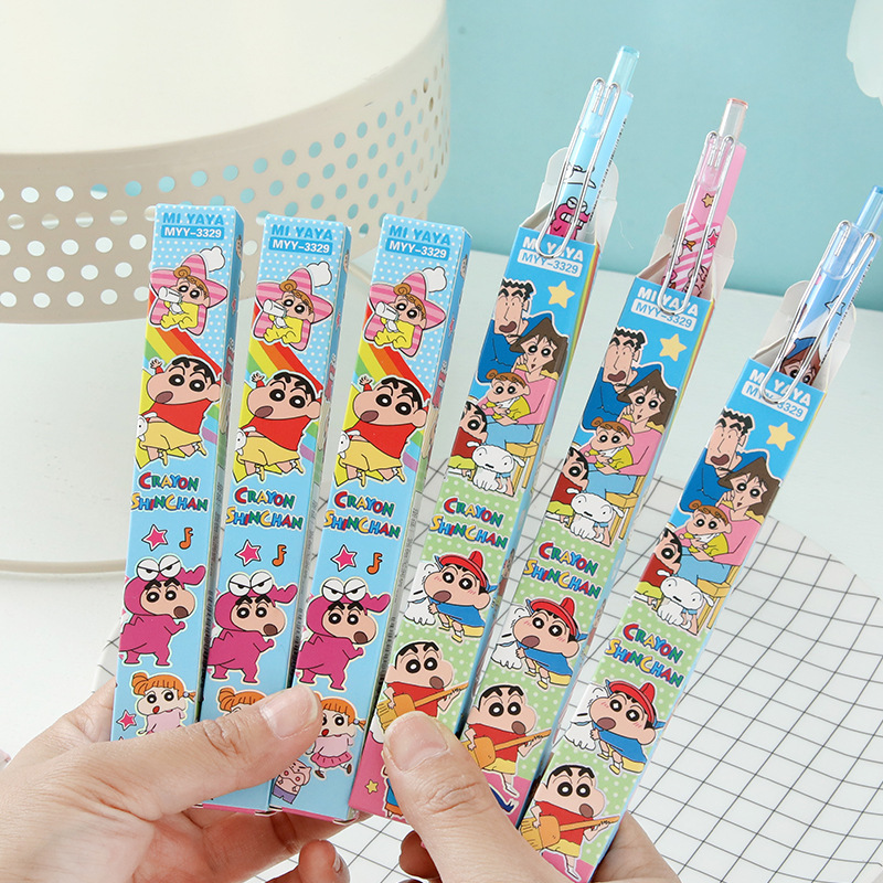 6Pcs Cartoon Crayon Shin-Chan  - Supply Of Office Stationery review and price