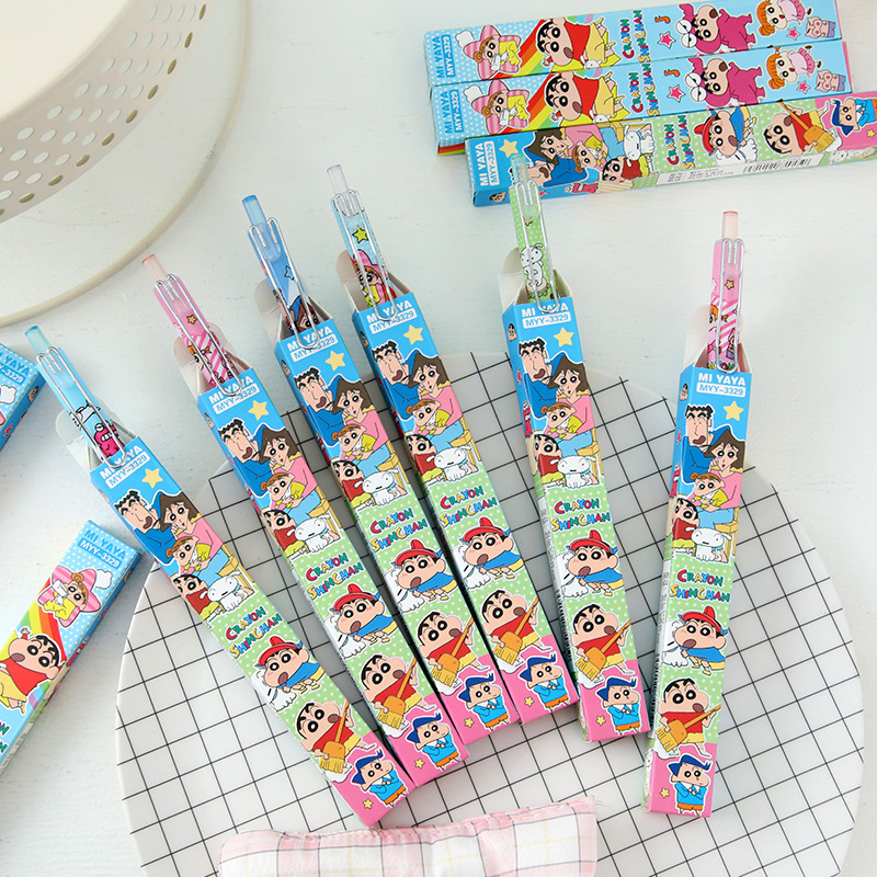 6Pcs Cartoon Crayon Shin-Chan  - Supply Of Office Stationery review and price